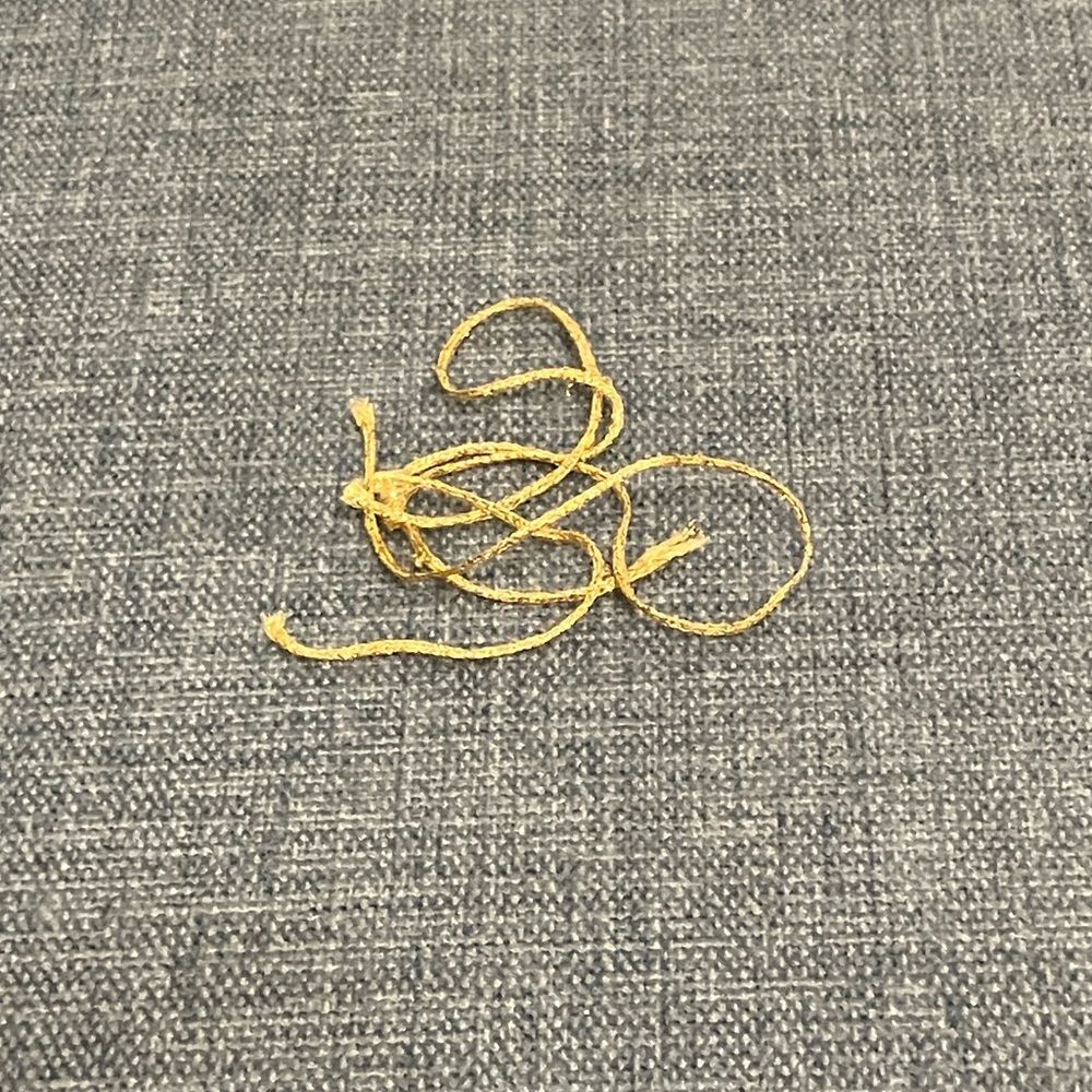 Sparkly Gold Needlepoint Thread Yarn